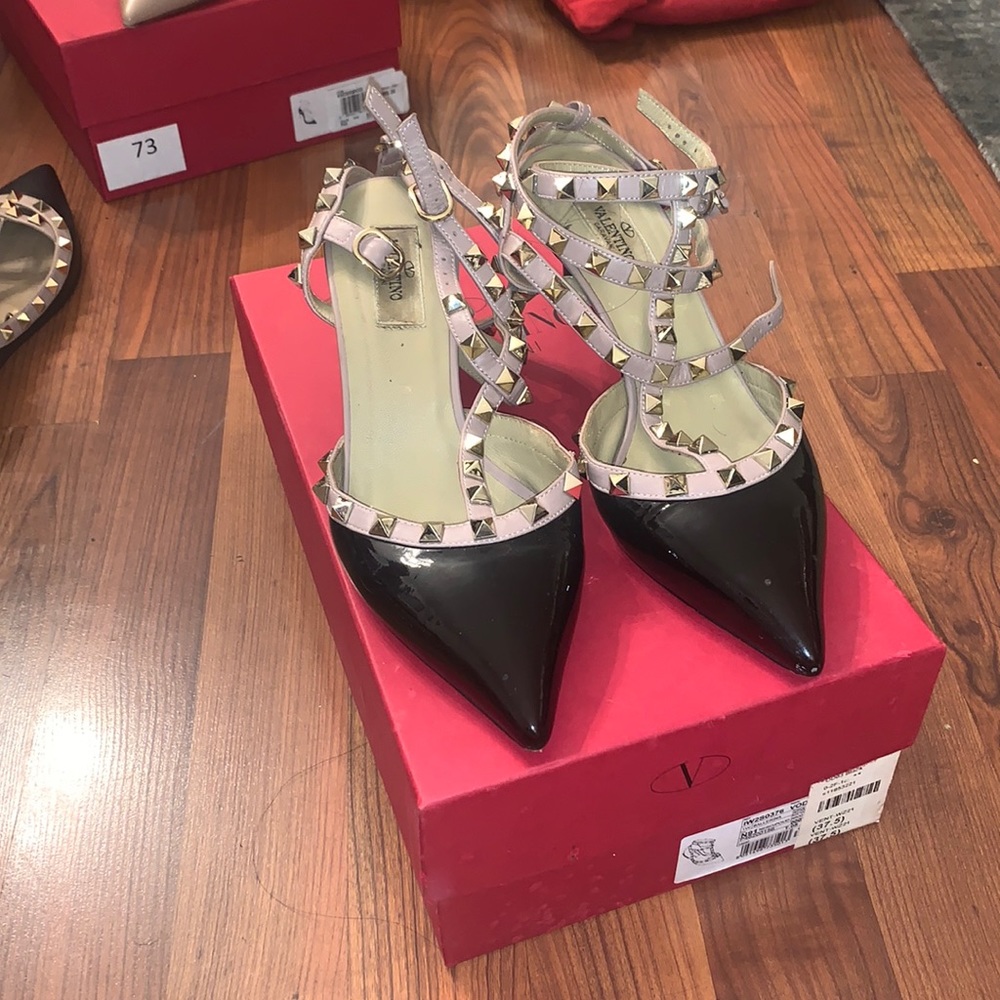 Valentino rockstud ankle pump